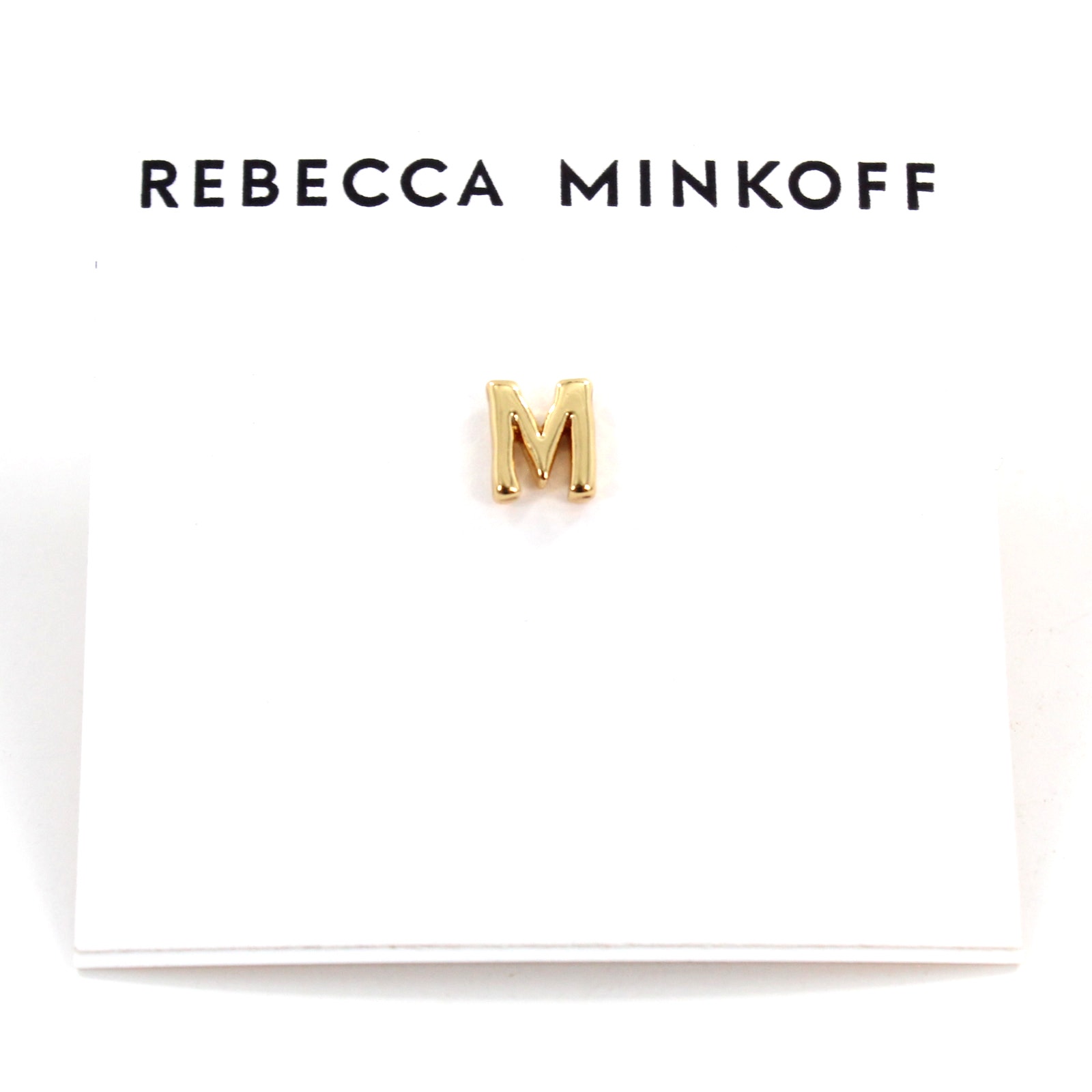 Rebecca Minkoff Gold M Initial Earring Rm320 8$